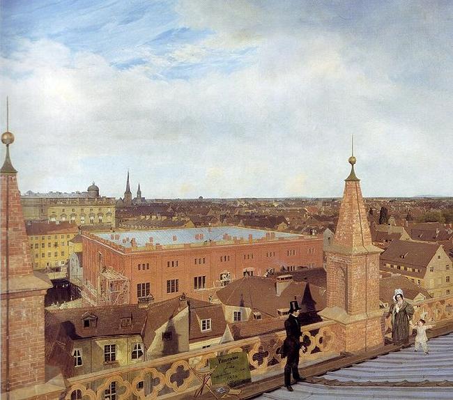 Eduard Gaertner Panorama of Berlin France oil painting art